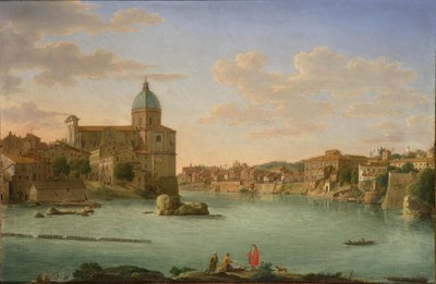 Rome, Een uitzicht op San Giovanni dei Fiorentini door Hendrik Frans van Lint